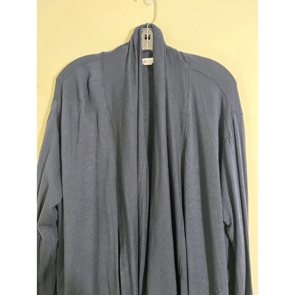 ATHLETA Pranayama Restore Rib Wrap Cardigan in Navy 882498-00